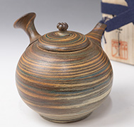 Tokoname Mayake teapot by Konishi Yohei